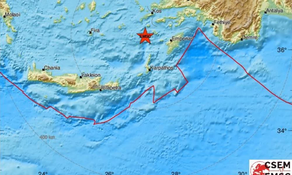 Σεισμός 4,3 ρίχτερ στη Νίσυρο